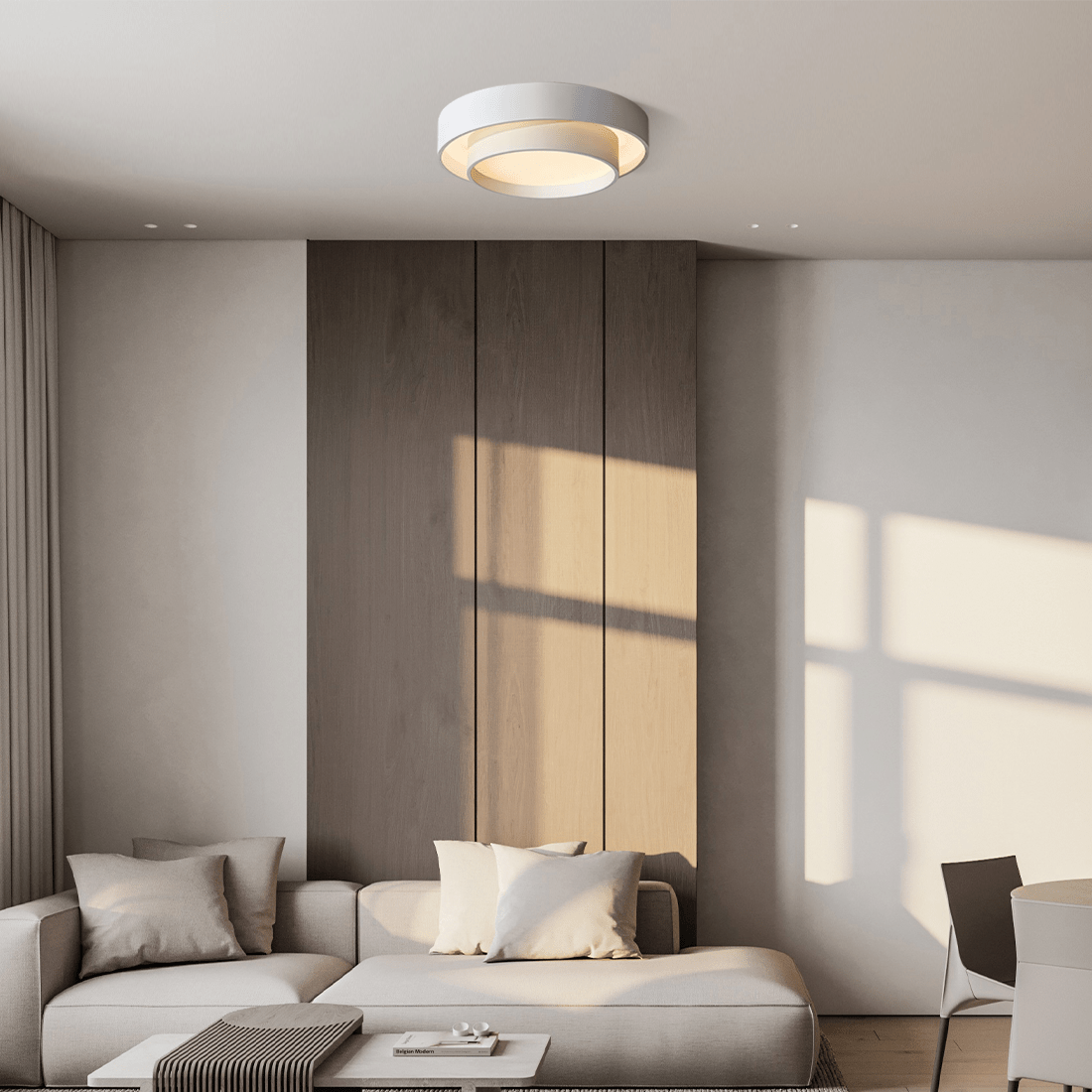 תקרת LED דיסק – אור ונוחות חזותית