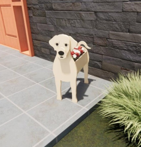 Alkuperäinen Kukkapurkki — Koiran Muotoinen