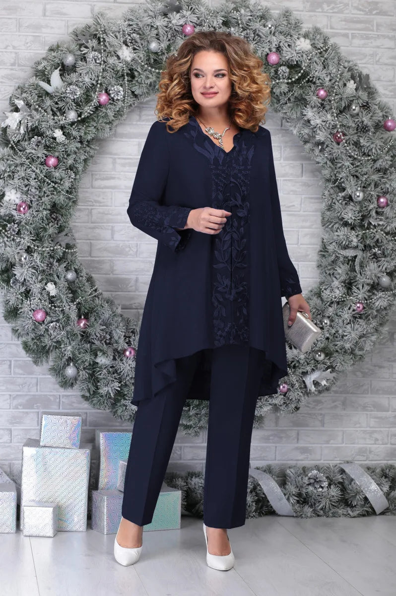 Ruth | Ensemble Bluse Fließend und Elegante Hose