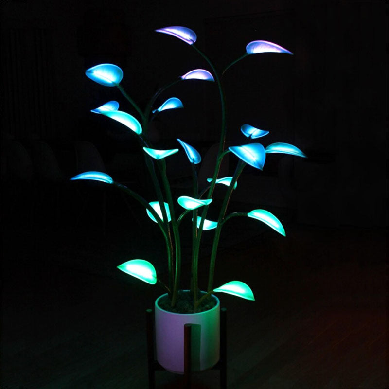 Luz LED Mágica em Forma de Planta – Ambiente Natural e Encantado