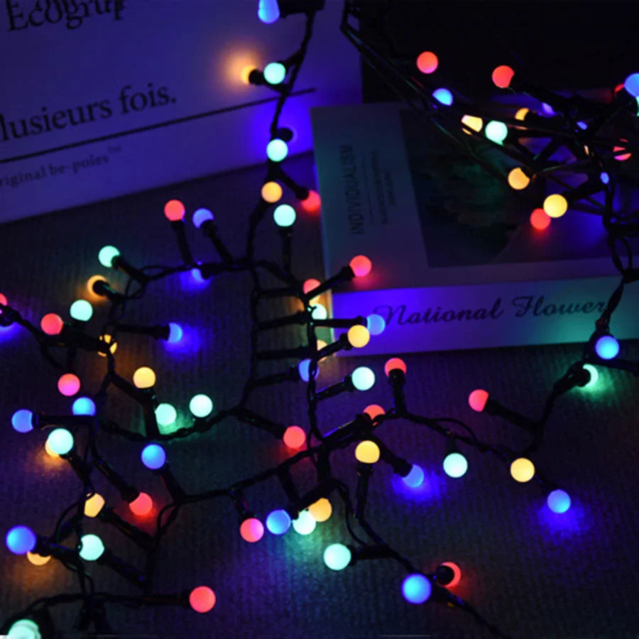 Guirlanda de LED à prova d'água para exterior — Jardim, varanda e festas iluminadas 