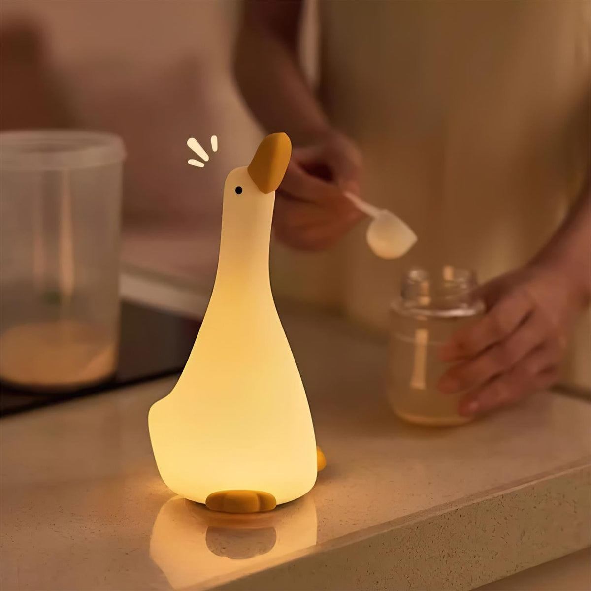 Luz nocturna Enchanted Goose - Luz táctil y diseño relajante
