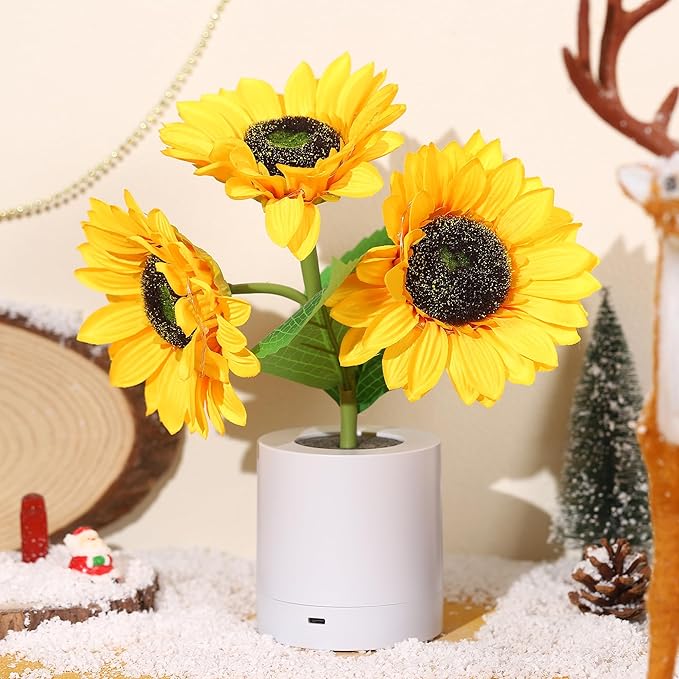 Lámpara de Mesa LED Recargable por USB – Iluminación Original y Elegante 