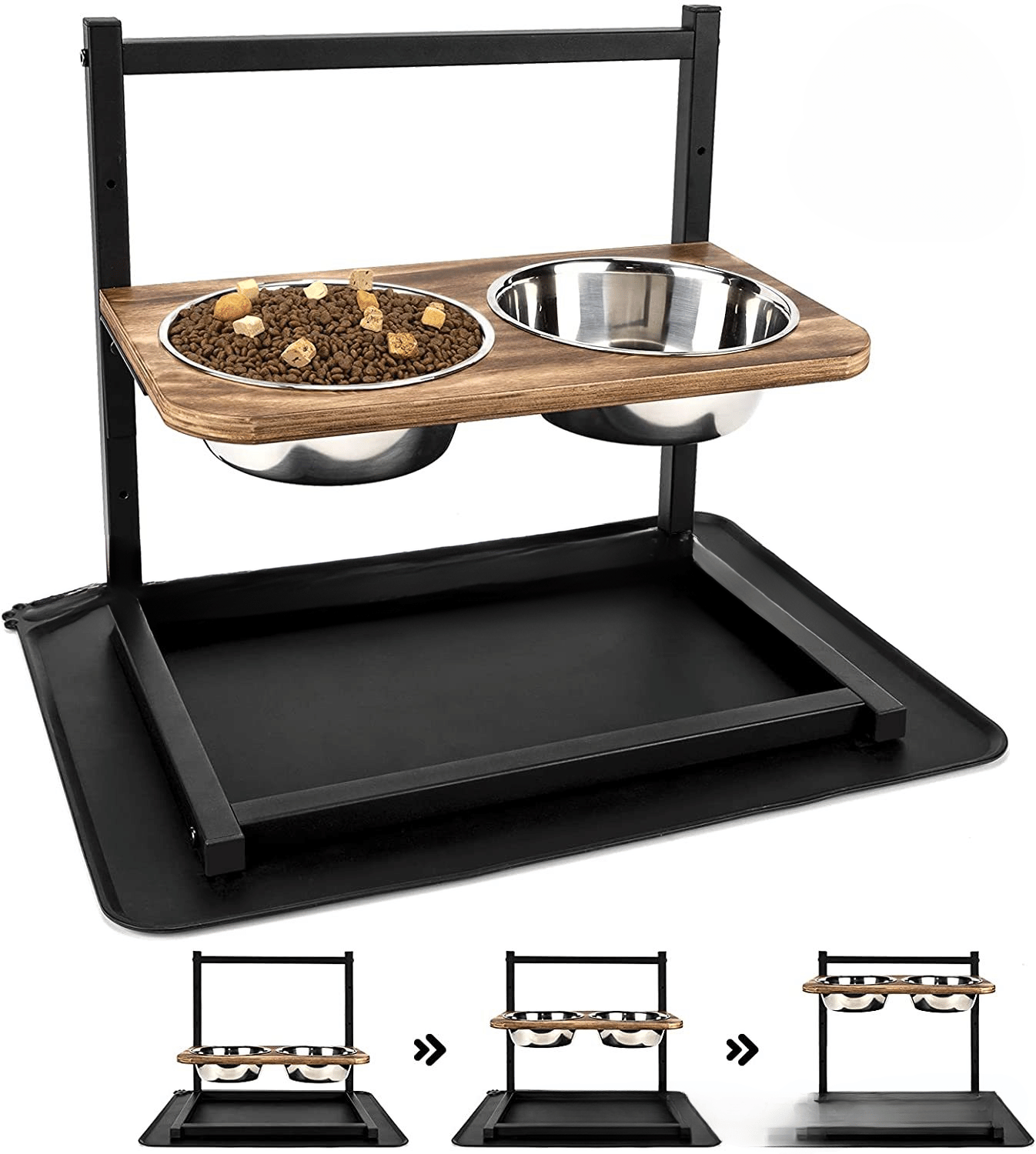 Soporte de comederos ajustable para perro – Confort óptimo 