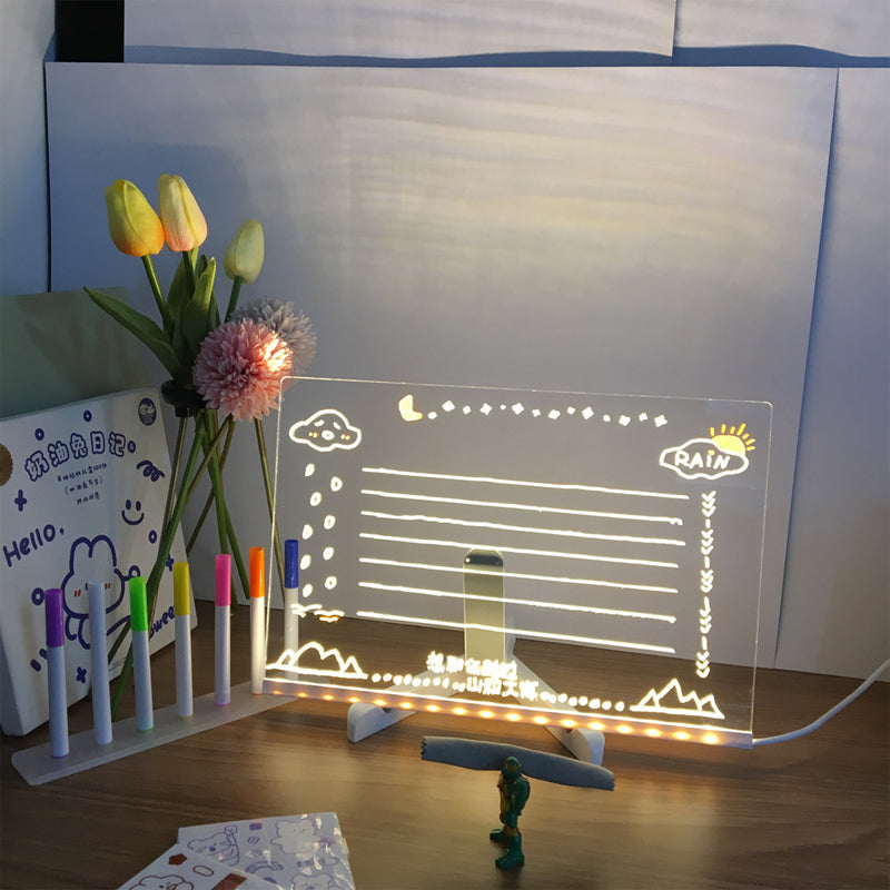 Quadro Luminoso Apagável – Desenhe, Ilumine e Recomece Infinitamente 