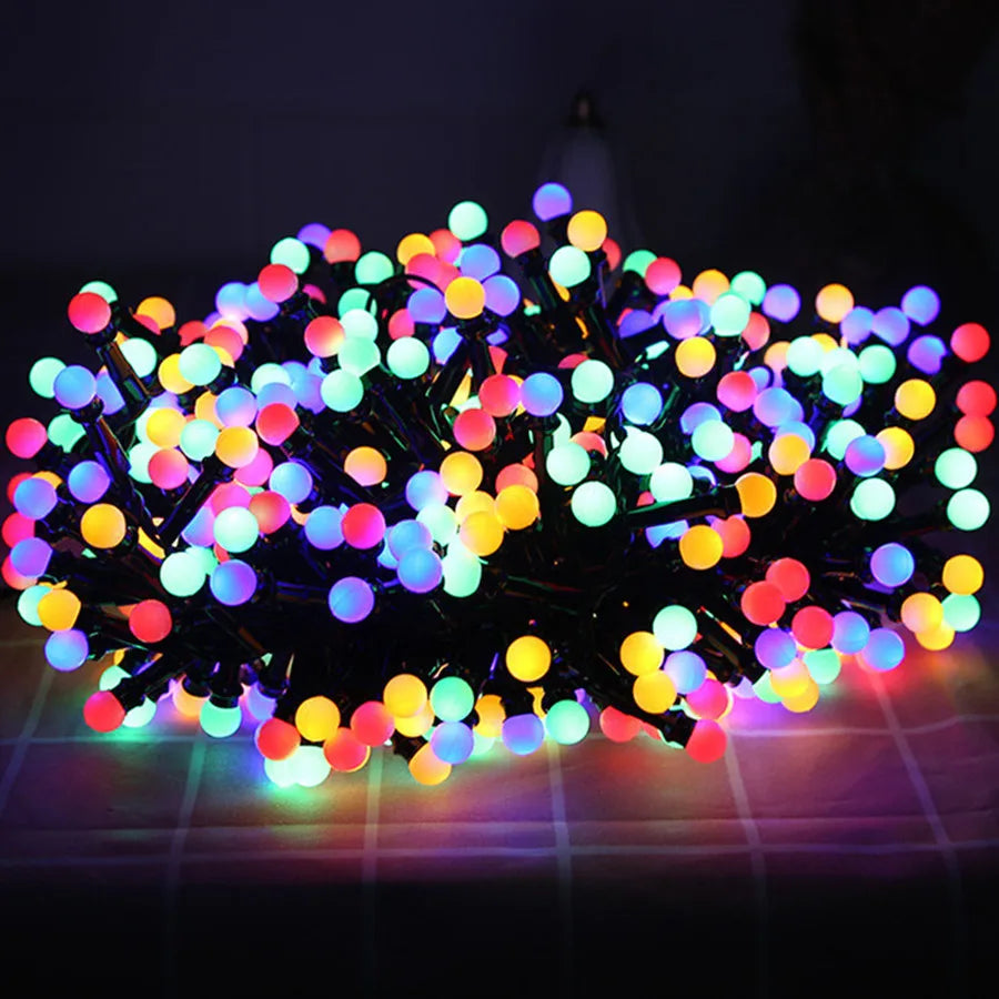 Guirlanda de LED à prova d'água para exterior — Jardim, varanda e festas iluminadas 