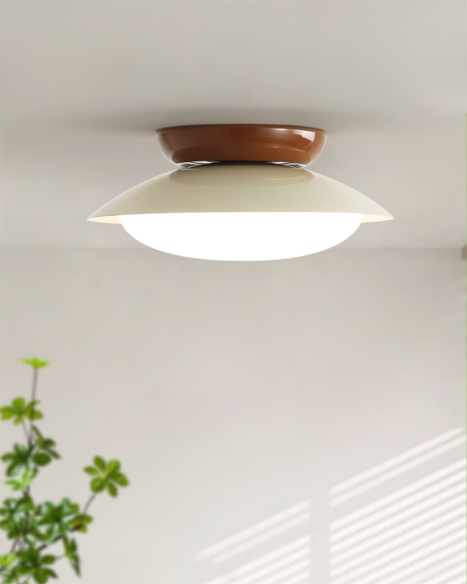 Okrągła lampa sufitowa LED - naturalny blask i dyskretna elegancja