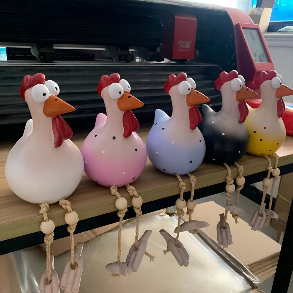 Tuppstaty med stora ögon - originaldekoration och roliga detaljer