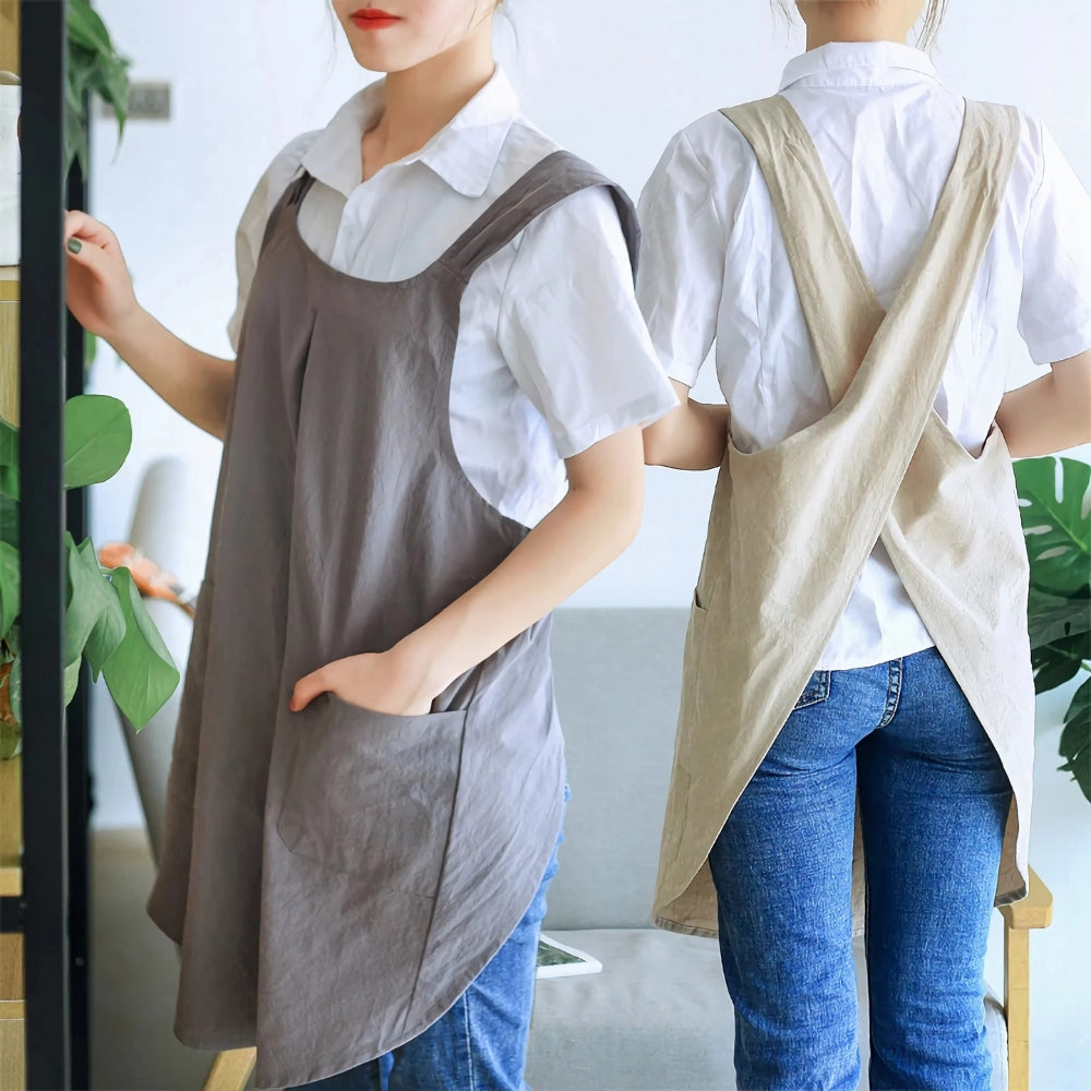 Grembiule Incrociato Ispirato Al Design Coreano – Eleganza E Praticità Quotidiana 