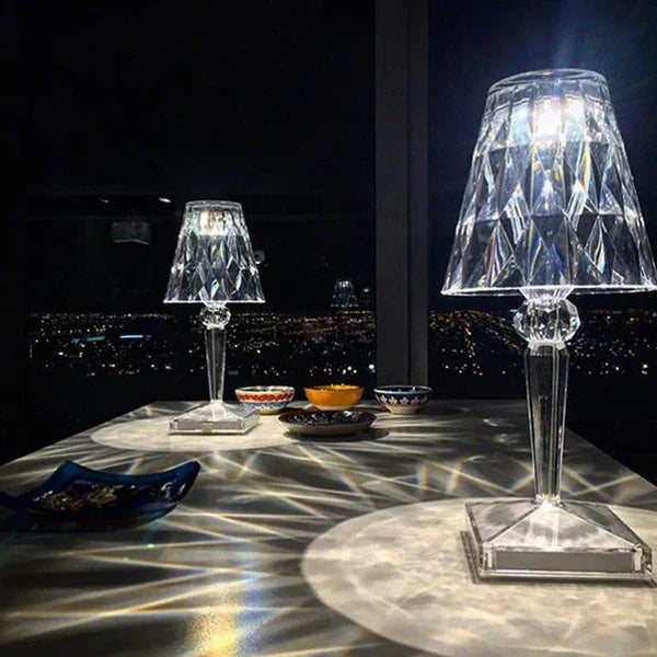 Crystal Table Lamp – Modern Elegance and Warm Atmosphere 