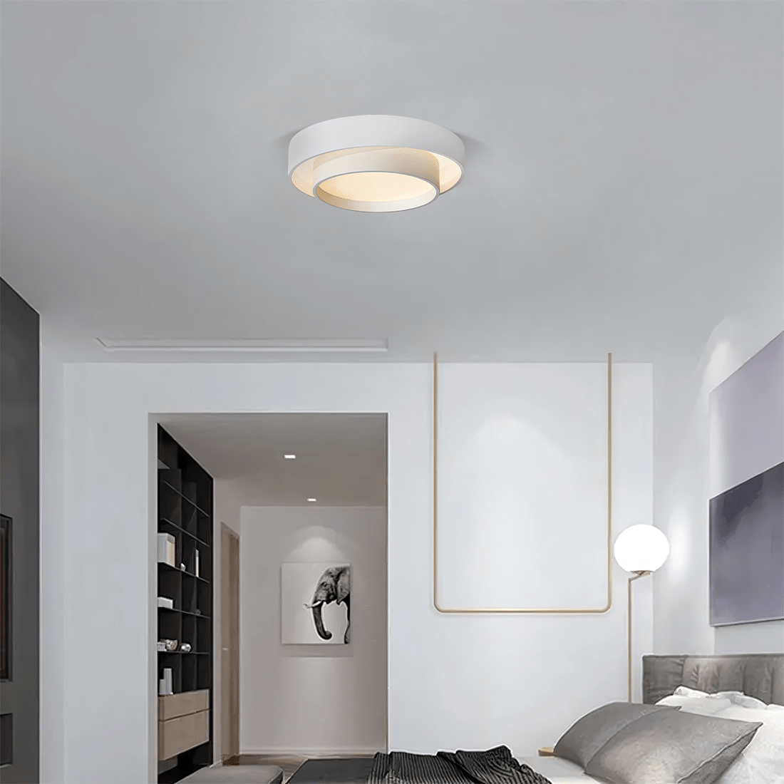Lámpara de techo LED Disco – Luz y Confort Visual 