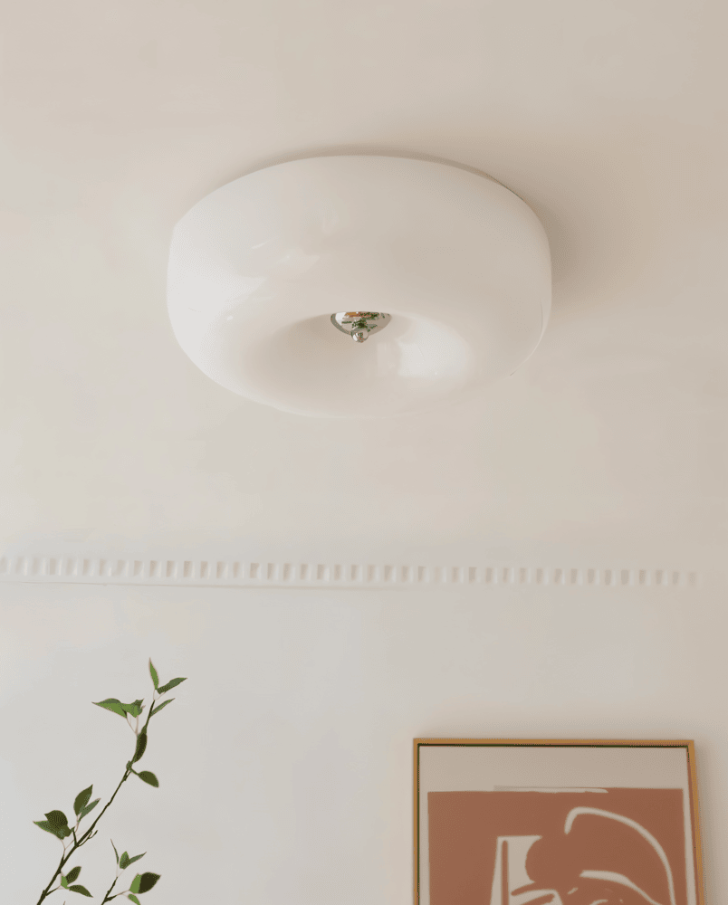 Scandinavian Glass Ceiling Light - Modern Decoration & Easy Installation