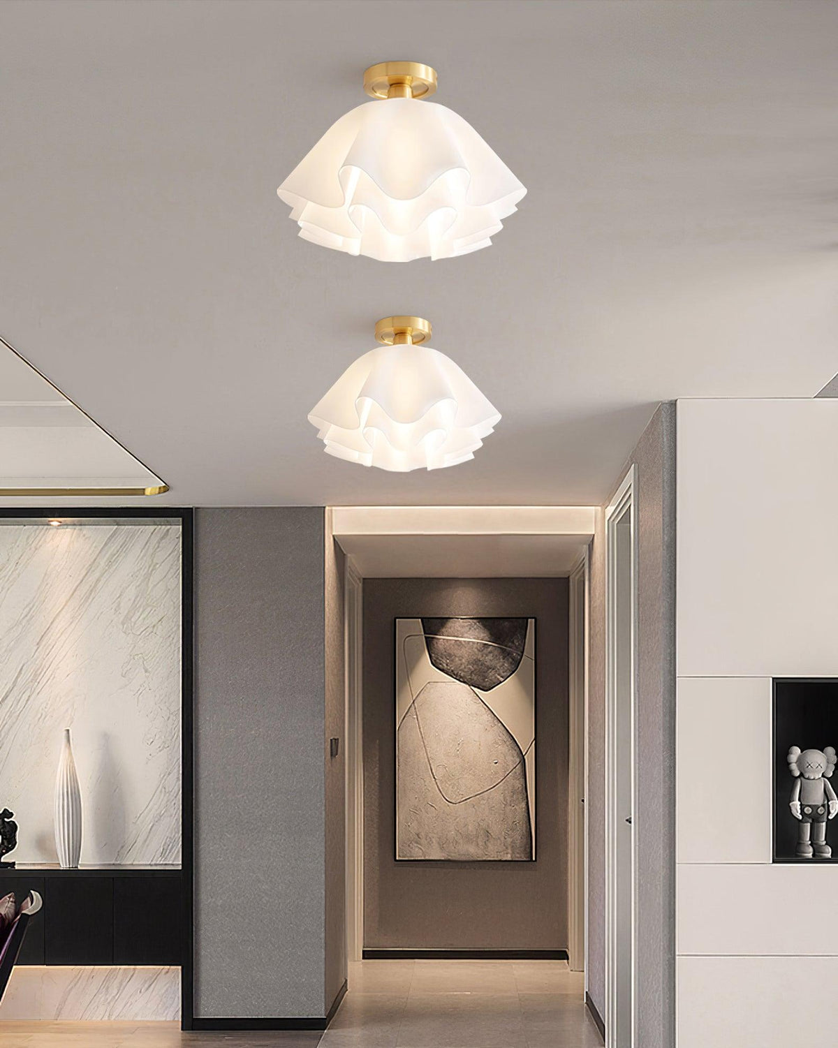 Moderne Elegant Loftlampe – Raffineret Belysning Og Varm Atmosfære 