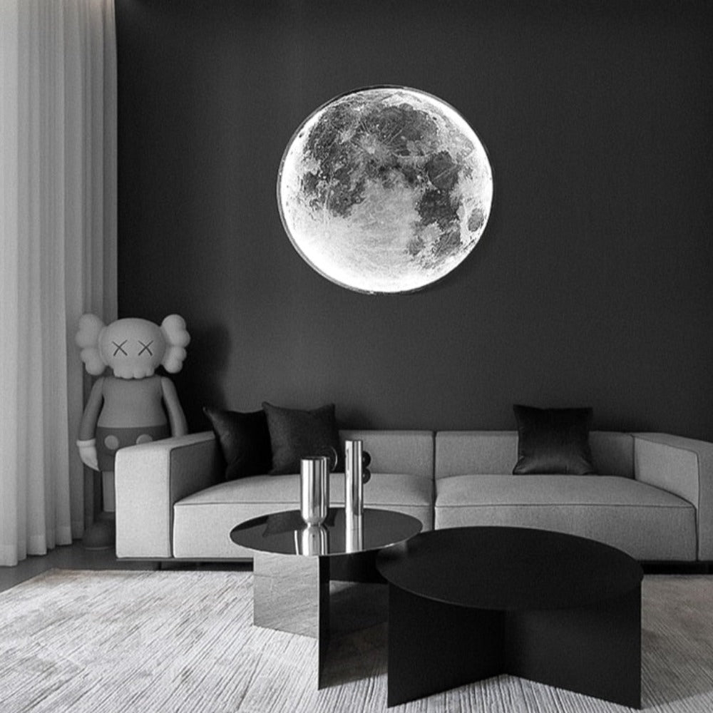 مصباح حائط 3D LED - قمر لخلق جو فريد 