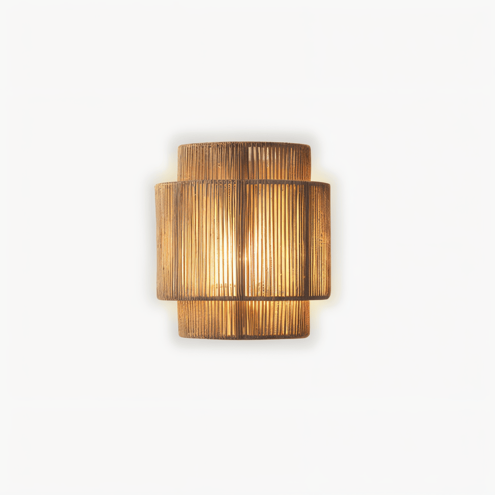 rottinki seinävalaisin hamppu Rope Shade - Natural Light & Authentic Charm