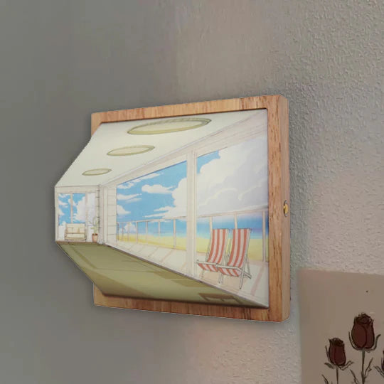 Lampa Ścienna Dekoracyjna – Iluzja Wizualna 3D 