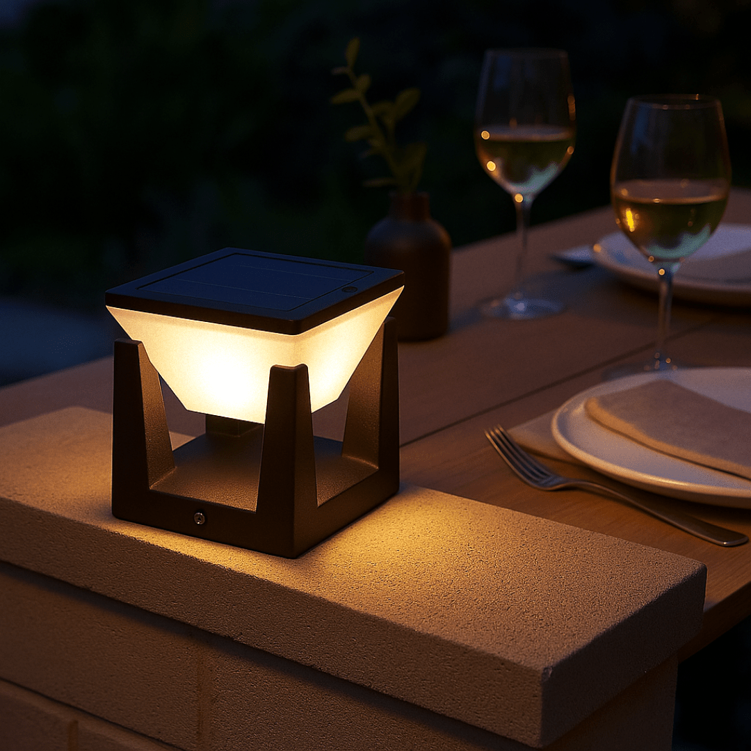 Utendørs solcellelampe