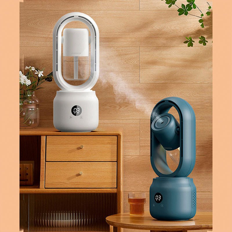 Přenosný ventilátor s zvlhčovačem – Okamžité osvěžení a pohodlí 
