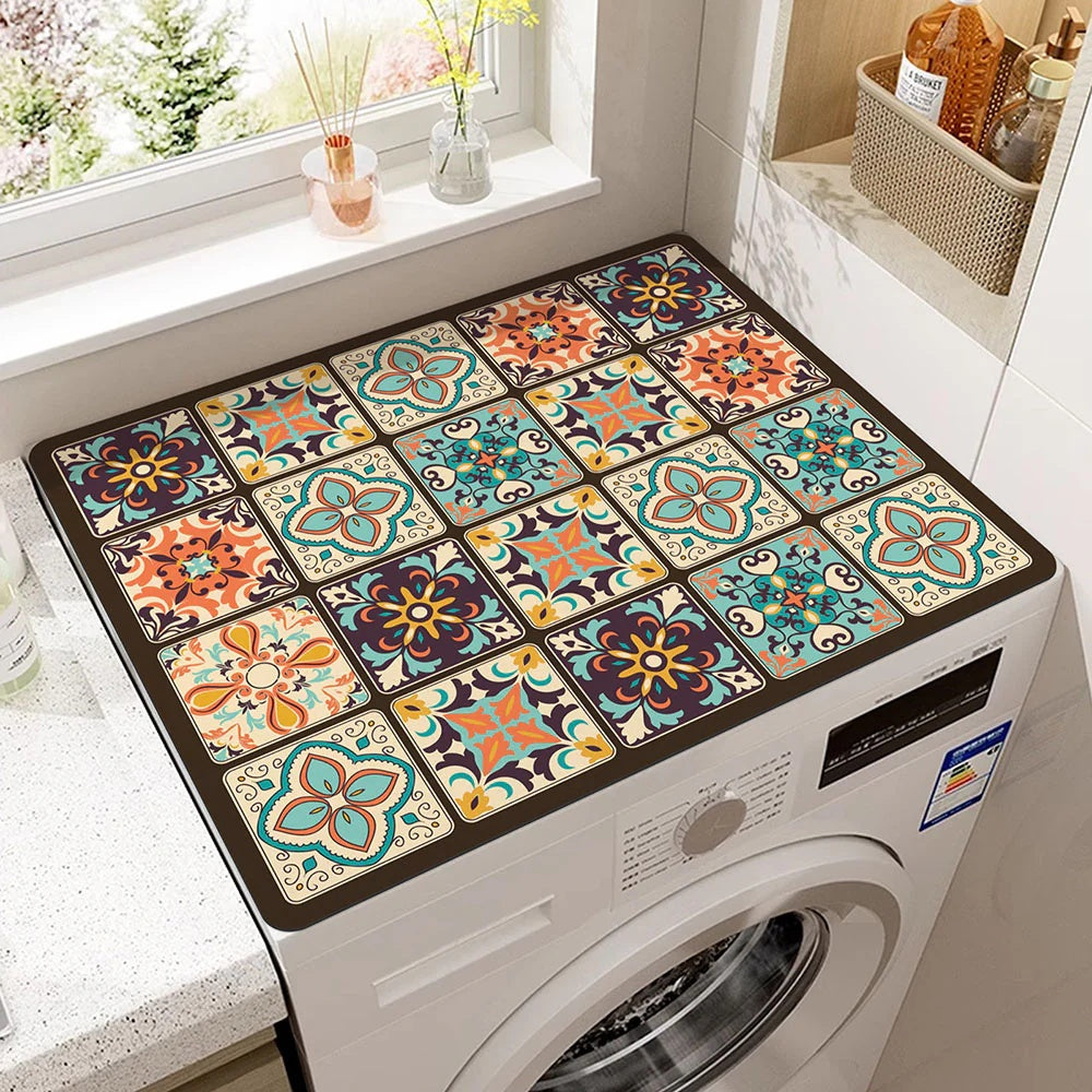 Protezione Decorativa Per Lavatrice — Motivi Colorati E Impermeabili 