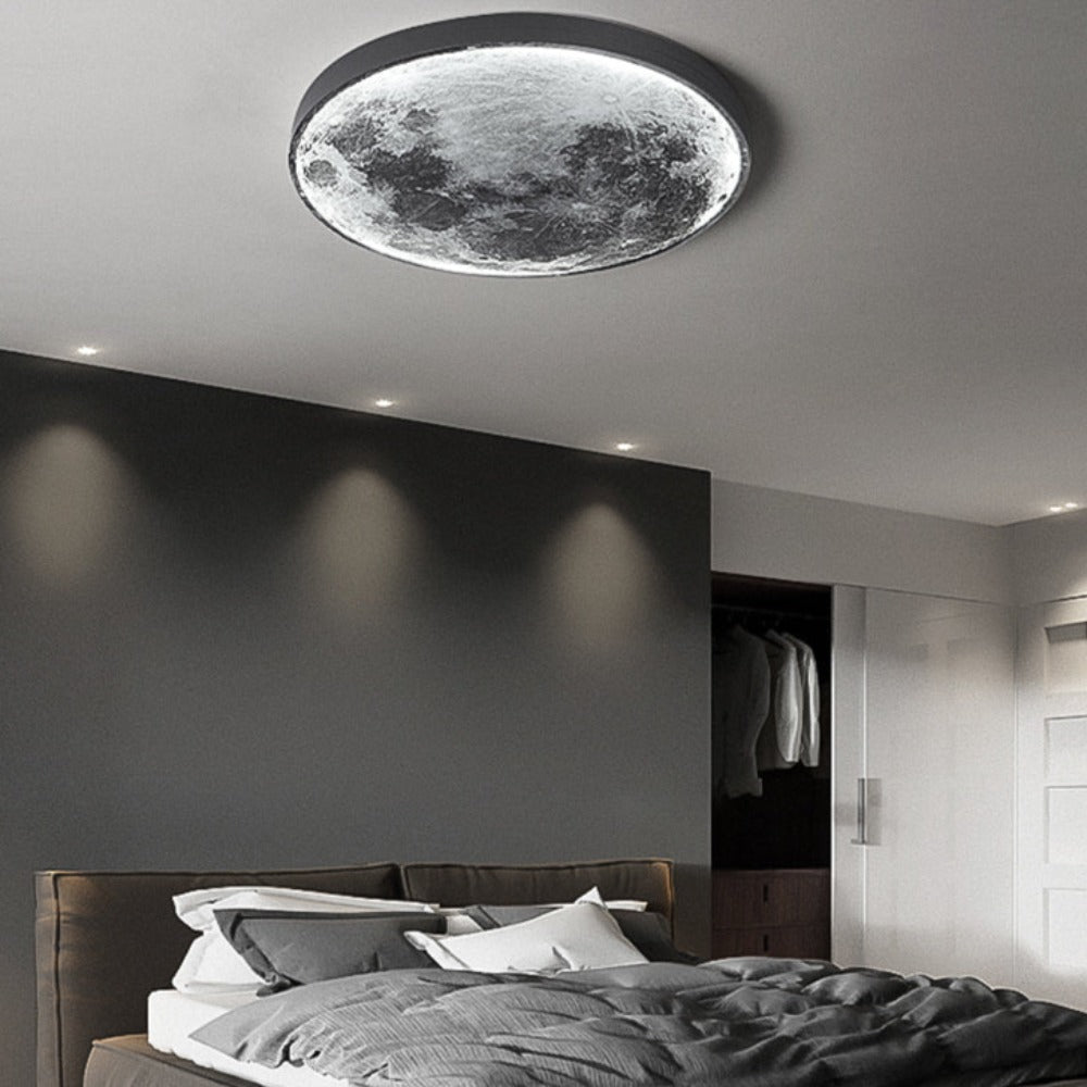 Nástěnná lampa 3D LED – Měsíc pro jedinečnou atmosféru 