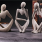 Abstrakt Skulptur Tänkare – Kontemplativ Elegans Och Modern Design 