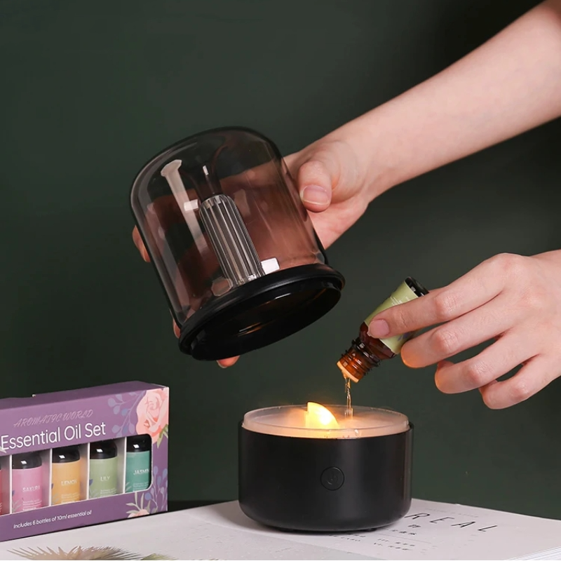 Aromadiffuser lampe — Beroligende flamme atmosfære 