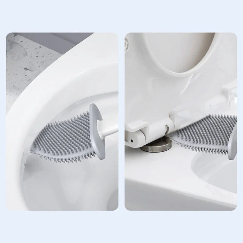 Flexible Silicone Toilet Brush – Durable and Antibacterial Design 