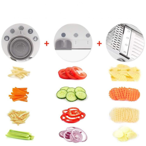 Mandolina de Cocina Multifunción - Máxima Precisión y Seguridad