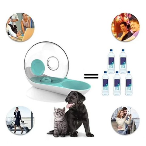 Fonte automática para animais de estimação - Hidratação contínua e design moderno