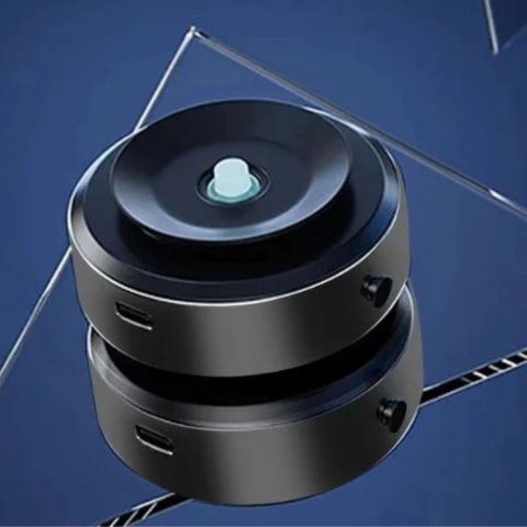 Suporte magnético de 360° para telemóvel no automóvel - Fixação segura e utilização prática