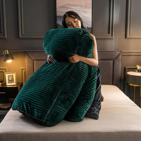 3 osan vuodevaatesetti – pehmeys ja mukavuus fleece-materiaalista 