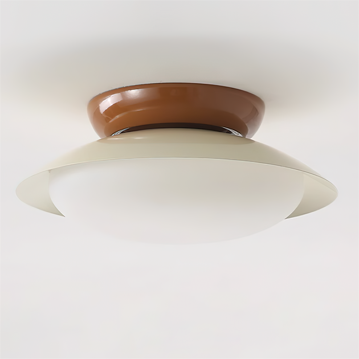 Okrągła lampa sufitowa LED - naturalny blask i dyskretna elegancja