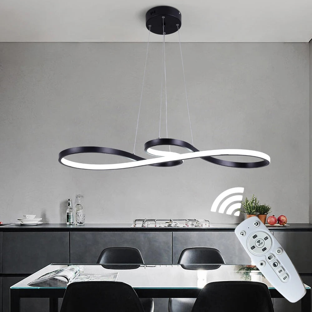 Moderní LED závěsné svítidlo s prstenci – Elegantní a futuristický design 