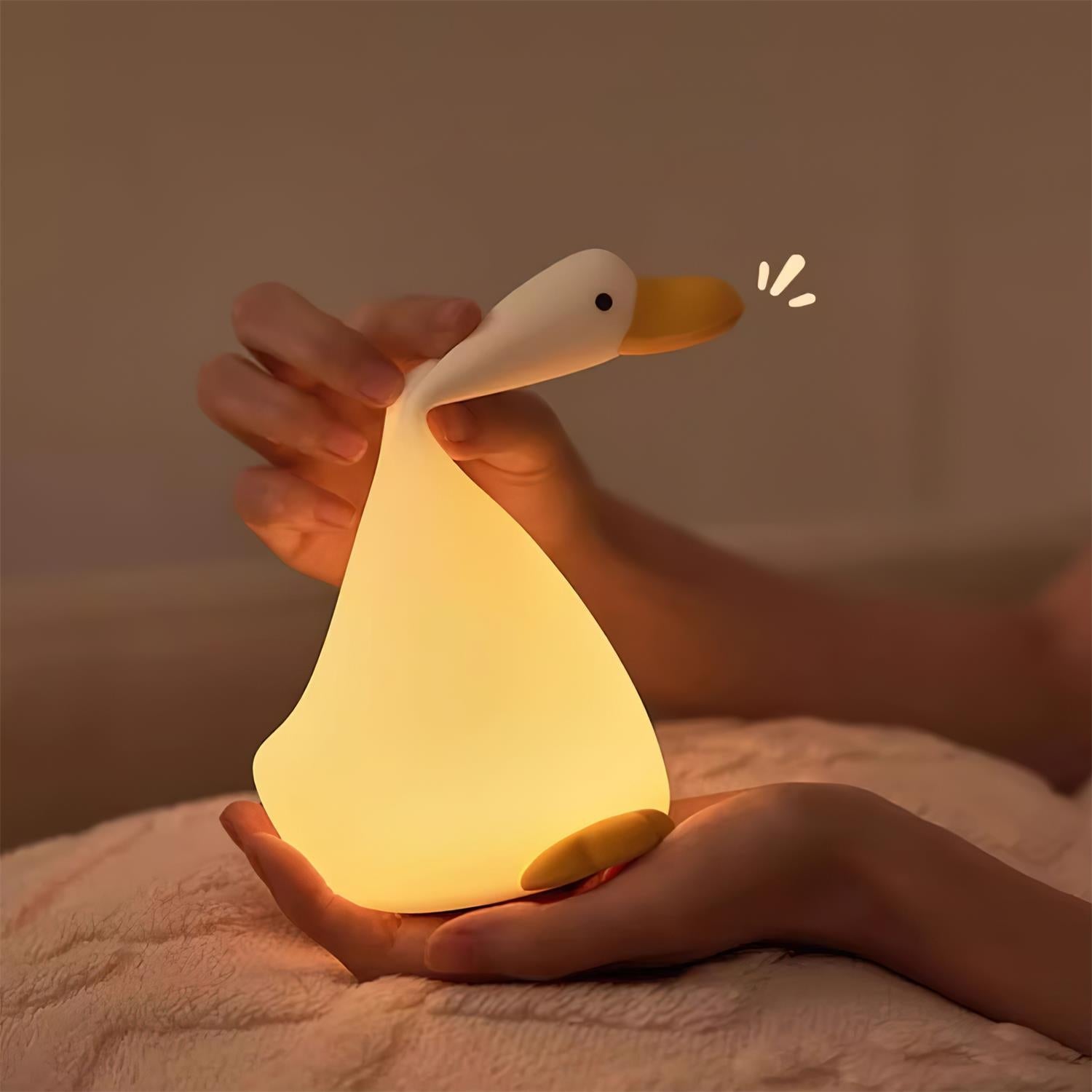 Nachtlicht Zaubergans - Taktiles Licht & beruhigendes Design