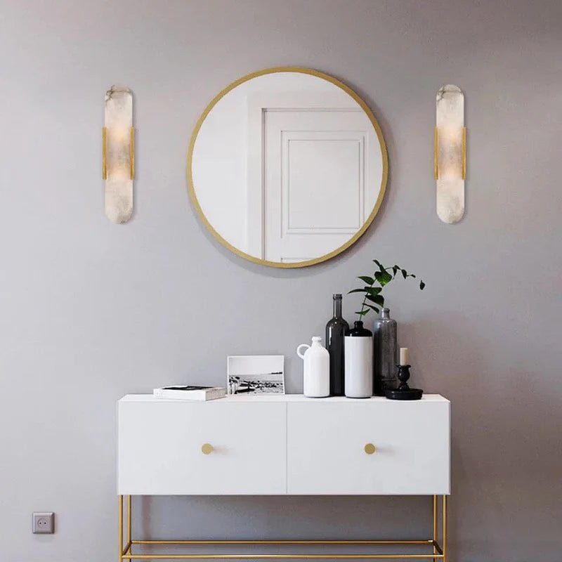 Svart og Gull LED Vegglampe – Moderne Eleganse og Stilig Design 