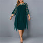 Blandine | Plus Size Evening Dress – Elegant Style and Asymmetrical Hem 