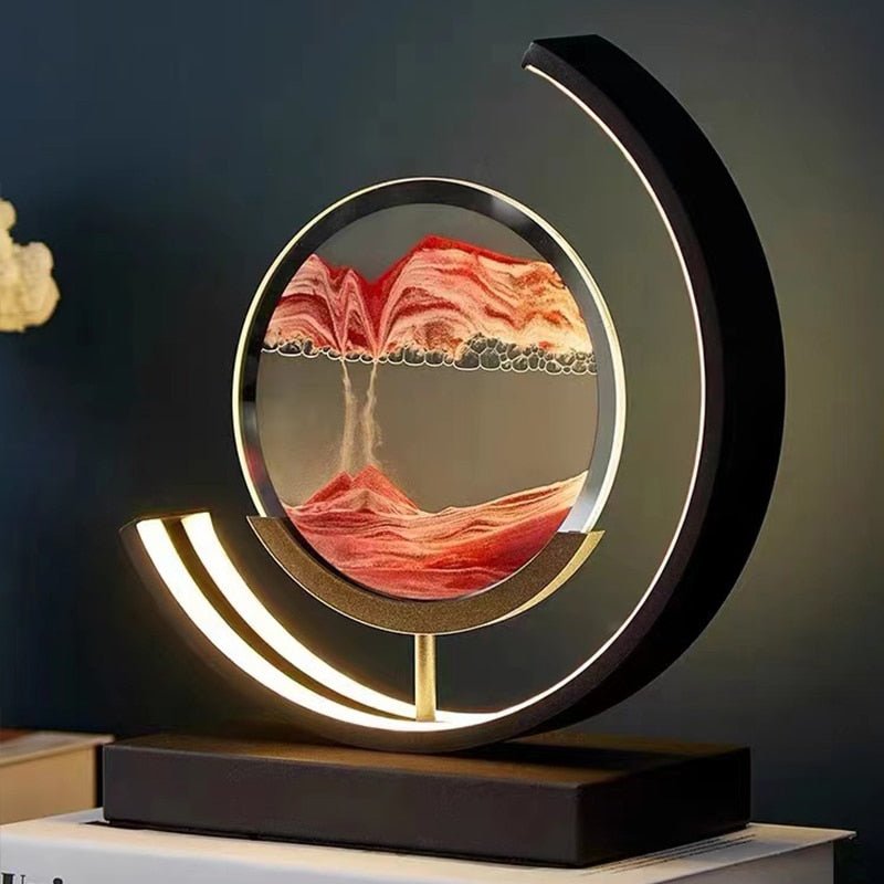 Pohybová písečná lampa – vizuální relaxace a uklidňující atmosféra 
