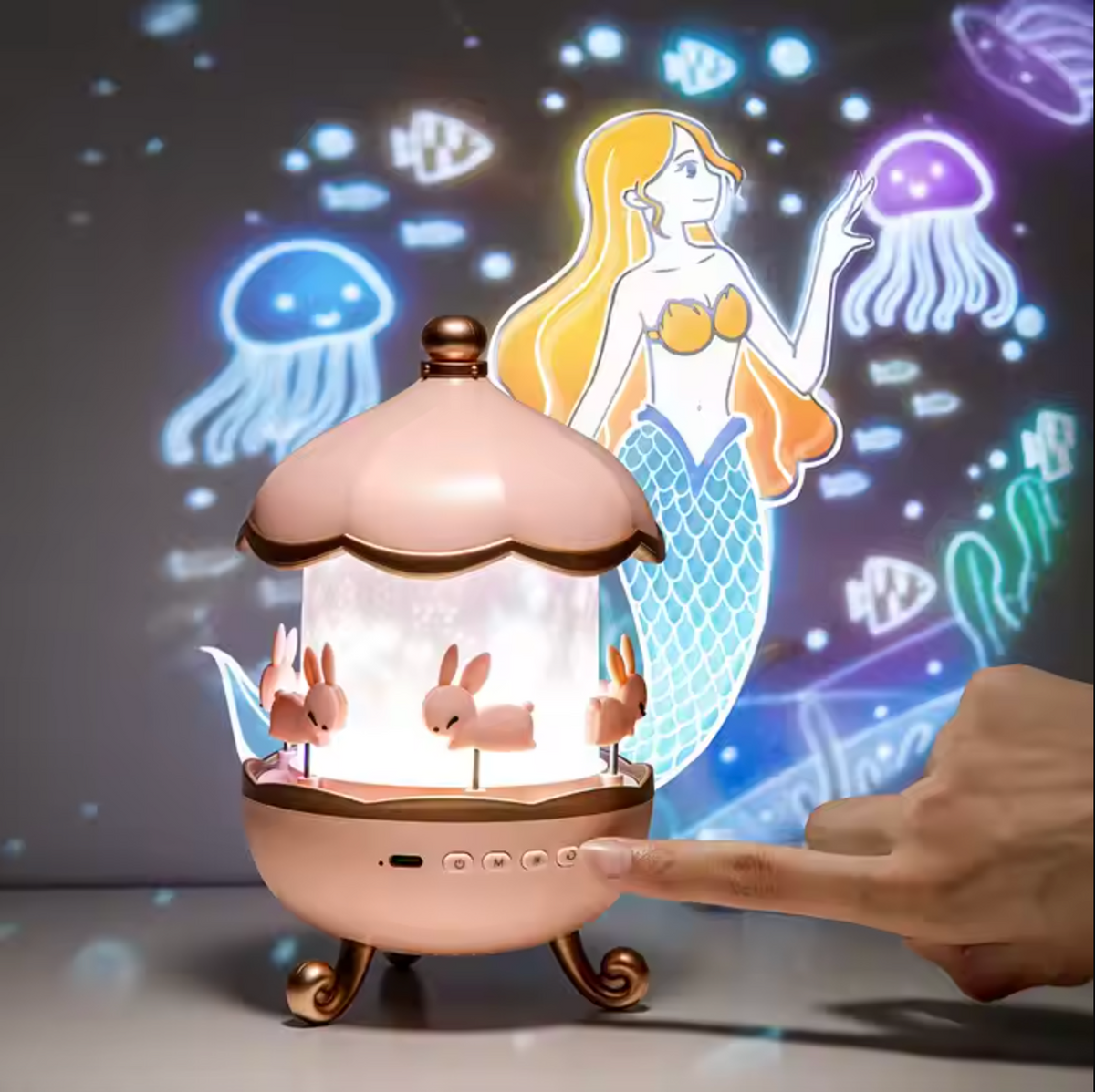 Luz Nocturna Proyector — Cielo Estrellado En Luz 