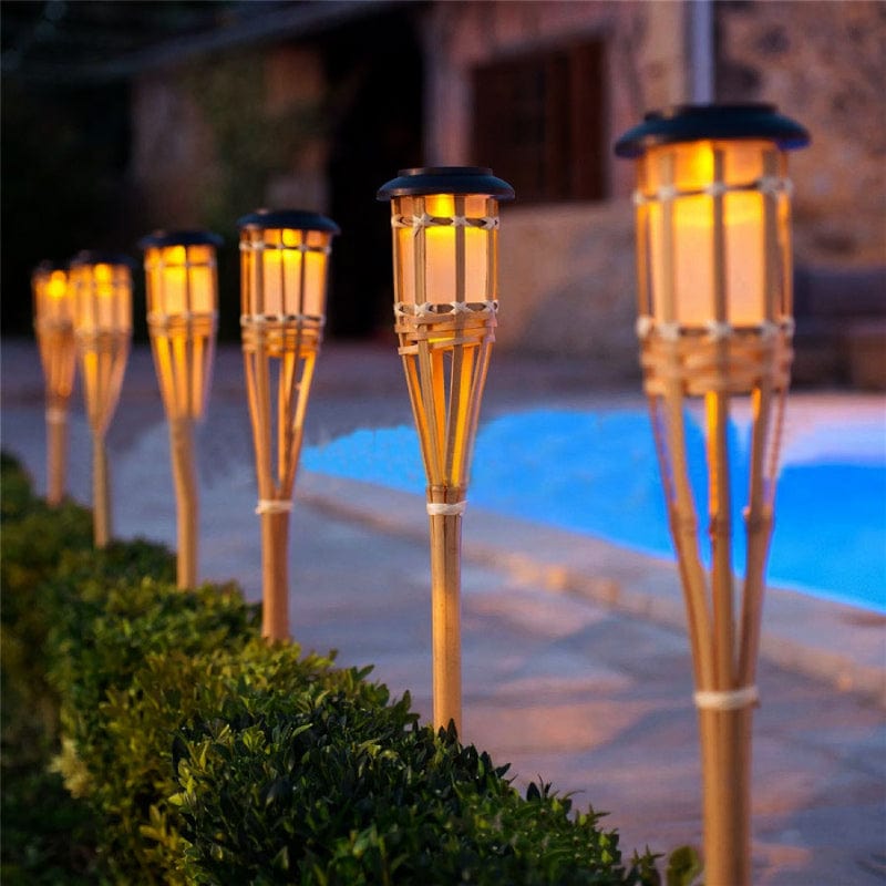Lampe Solaire Tiki - Éclairez Vos Soirées Avec Style