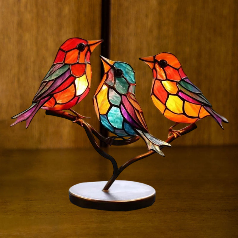 Adorno Decorativo – Aves Posadas Sobre Una Rama 