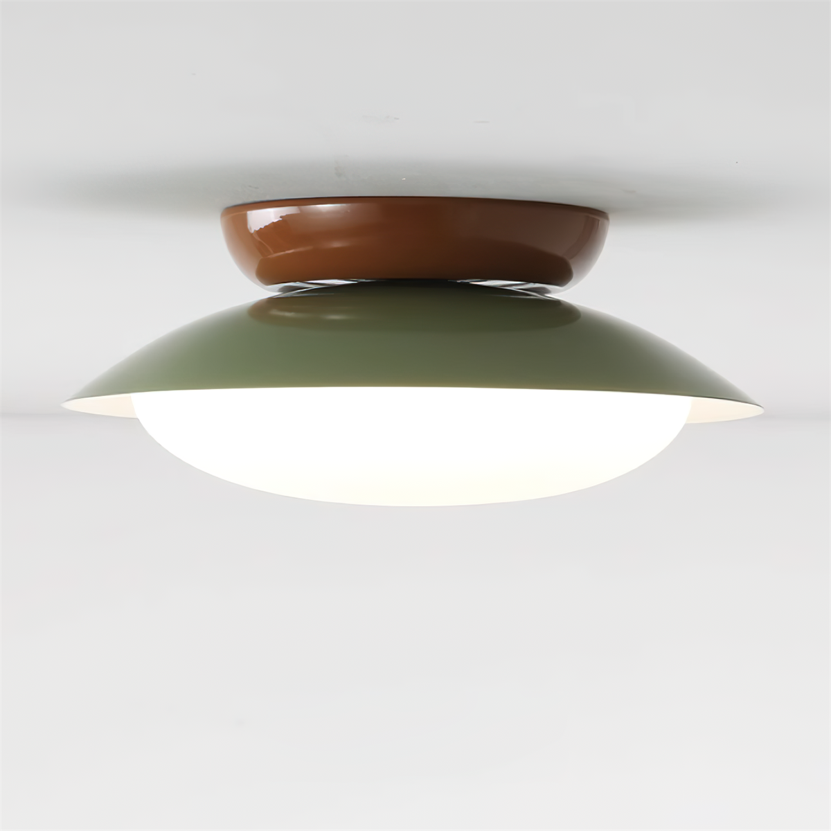 Okrągła lampa sufitowa LED - naturalny blask i dyskretna elegancja