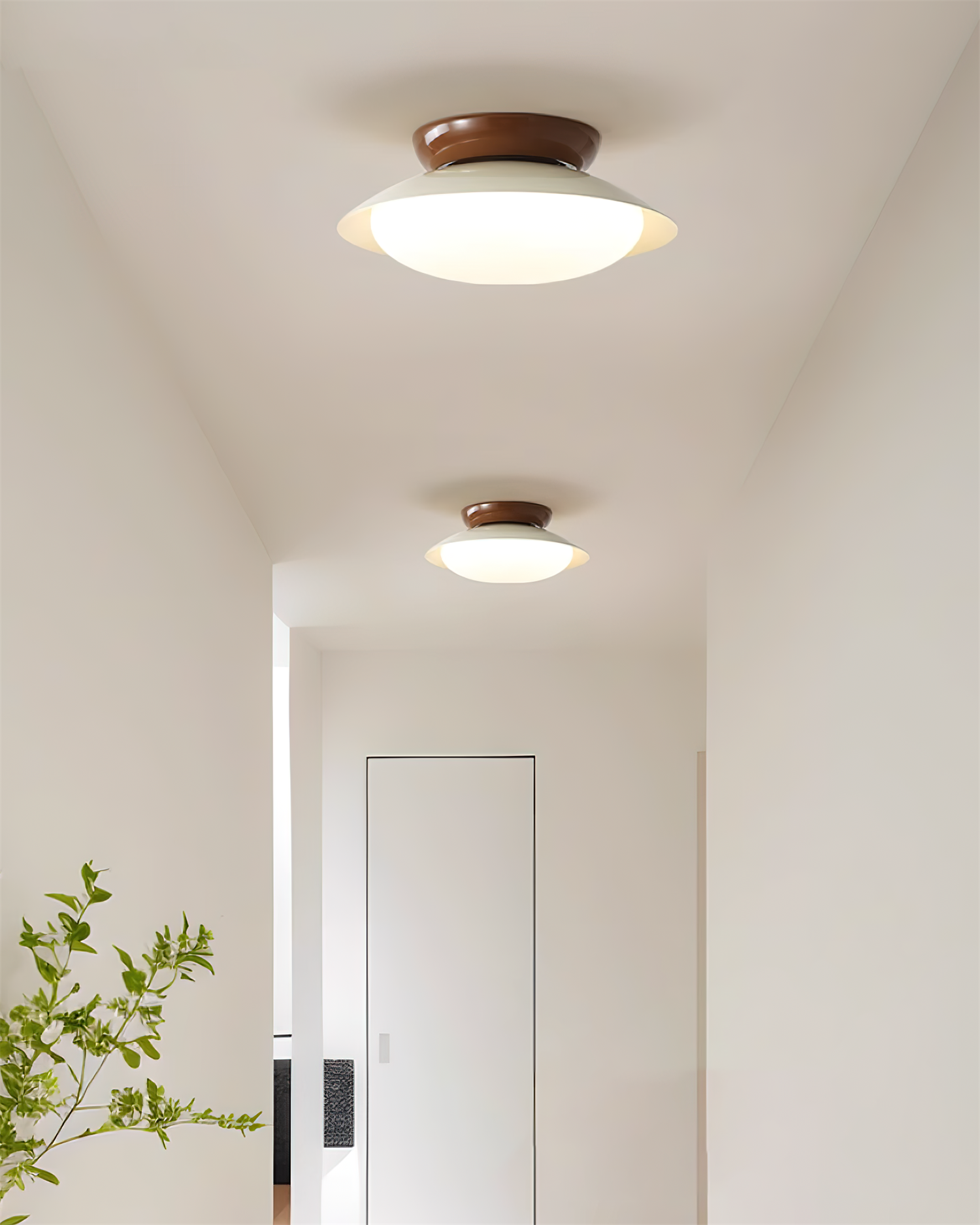 Okrągła lampa sufitowa LED - naturalny blask i dyskretna elegancja