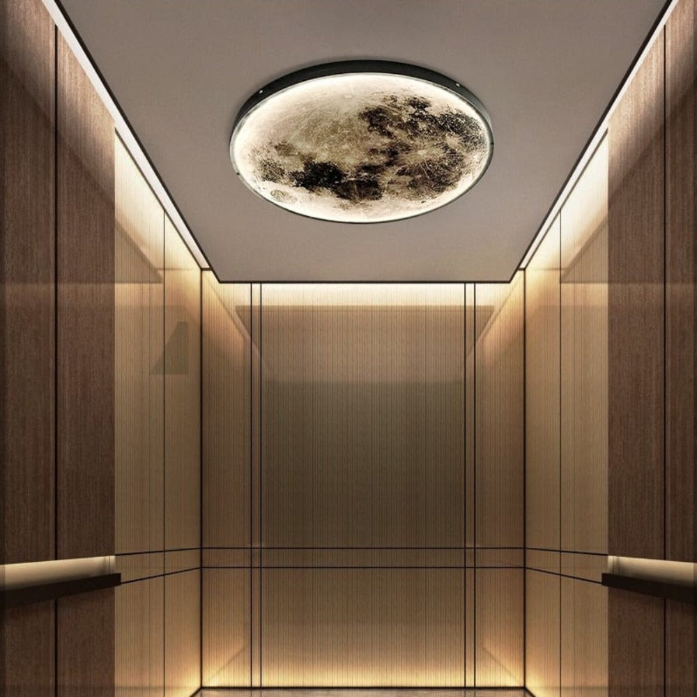 Nástěnná lampa 3D LED – Měsíc pro jedinečnou atmosféru 
