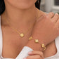 Ensemble De Bijoux   – Élégance Dorée En Acier Inoxydable
