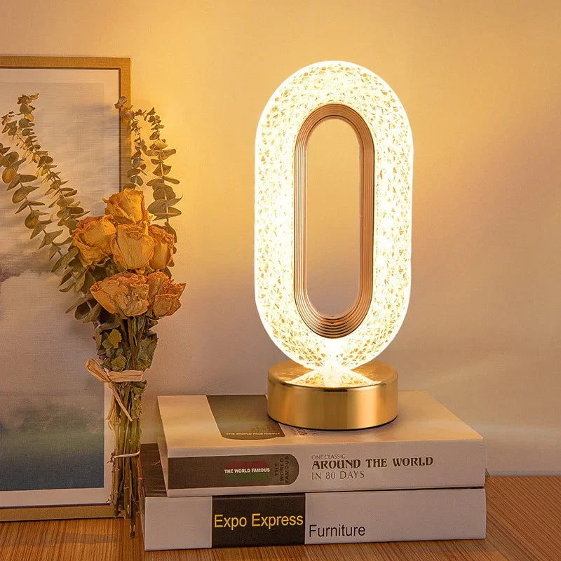 Tischlampe mit Touch-Funktion in Gold – Eleganz und intuitive Steuerung 