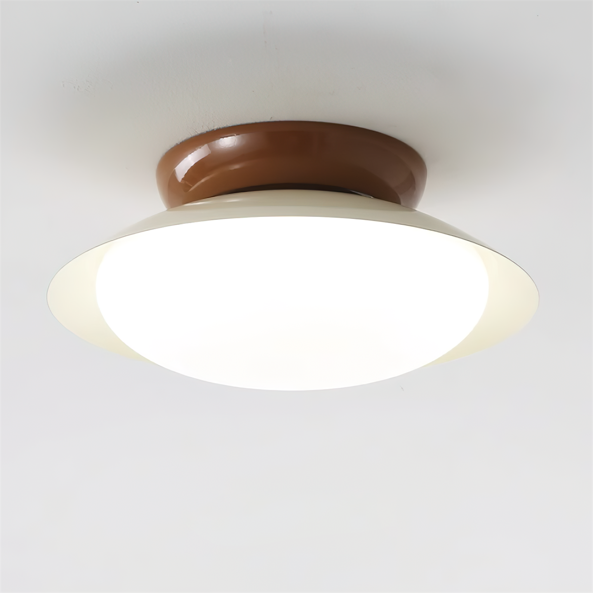 Okrągła lampa sufitowa LED - naturalny blask i dyskretna elegancja