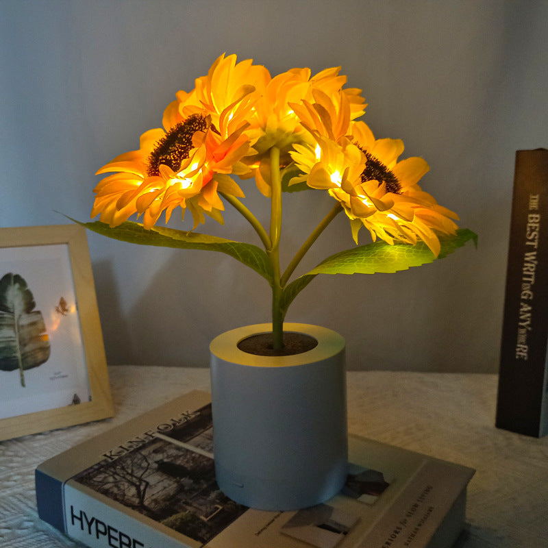 Lámpara de Mesa LED Recargable por USB – Iluminación Original y Elegante 