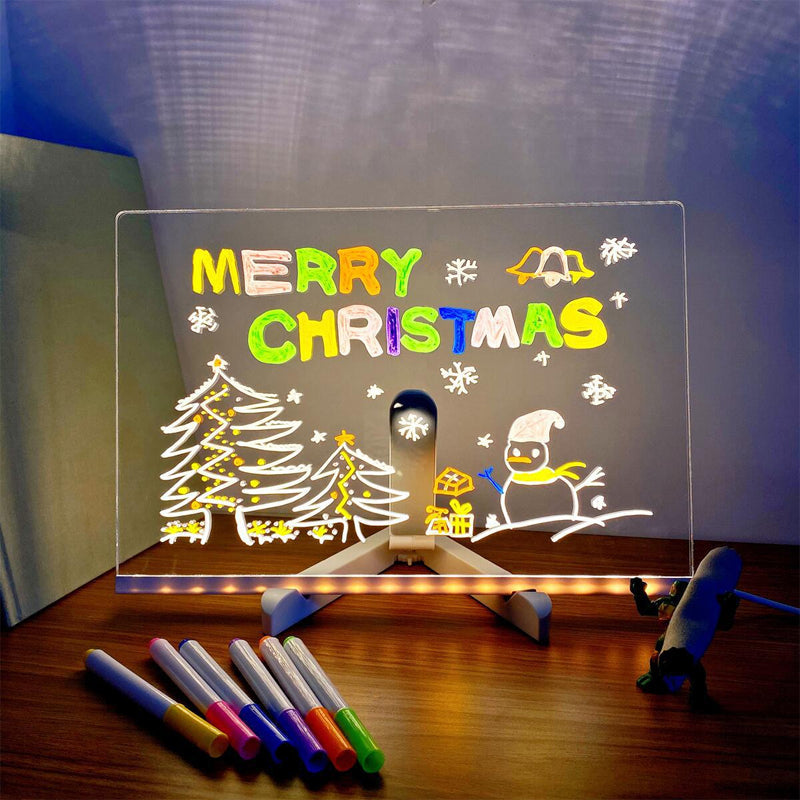 Quadro Luminoso Apagável – Desenhe, Ilumine e Recomece Infinitamente 